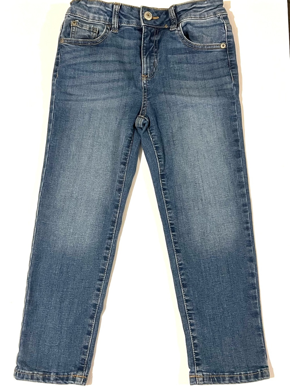 EUC Girl's Jeans There Abouts STRAIGHT LEG jeans nwt size 6X adjustable waist